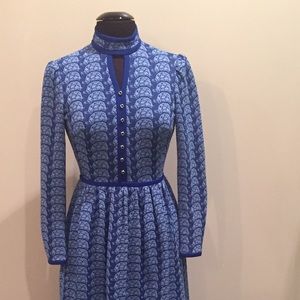 Vintage Blue Turtle Dress looks to be Lucky Vaughn